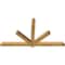 Ekena Millwork Kennewick Rough Sawn Timber Gable Bracket, Western Red Cedar, 84"W x 45"H x 4"D x 4"F, 13/12 Pitch GBW084X45X0404KEN00RWR - alternate 3